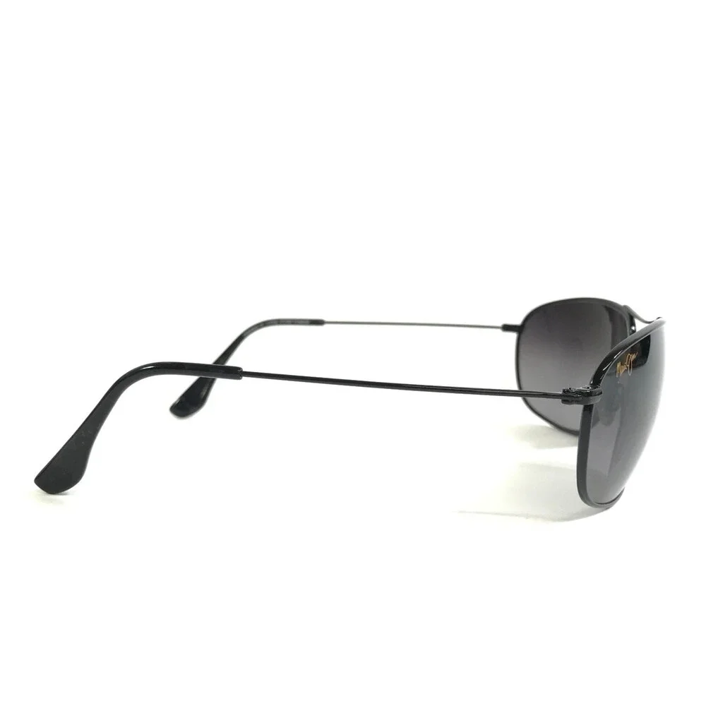Maui Jim Sunglasses Hideaways MJ248-02 Polished Black with Neutral Gray Lenses